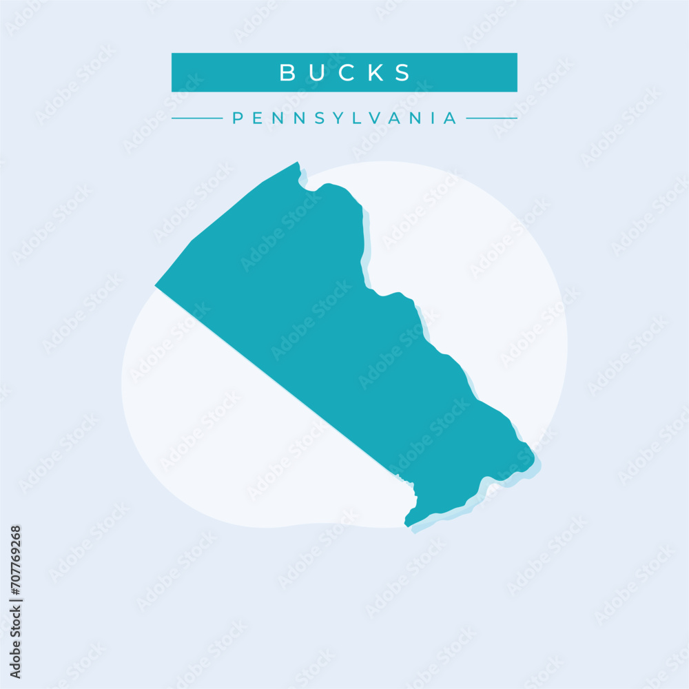 Vector illustration vector of Bucks map Pennsylvania Vector illustration vector of Bucks map Pennsylvania