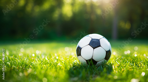 Soccer ball with fairway background © Salman