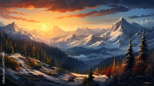 Sunrise in the mountains © Salman
