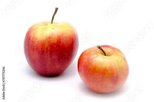 Two apples isolated on white background