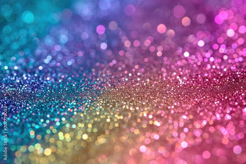 abstract background of colorful glitter lights. defocused. bokeh