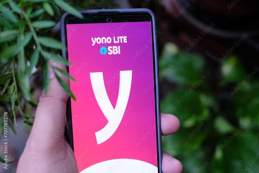 SBI bank app on mobile phone, State Bank of India is an Indian