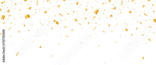 Falling vector confetti on a transparent background. luxury greeting rich card. gift, confetti, decoration, luxury, symbol, congrats, vector, illustration photo