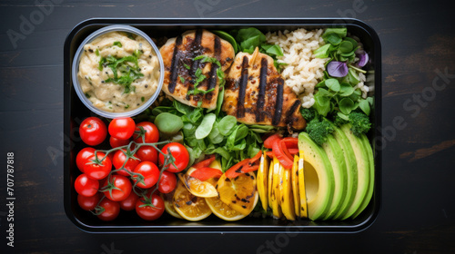 Healthy Grilled Chicken Meal Prep Container