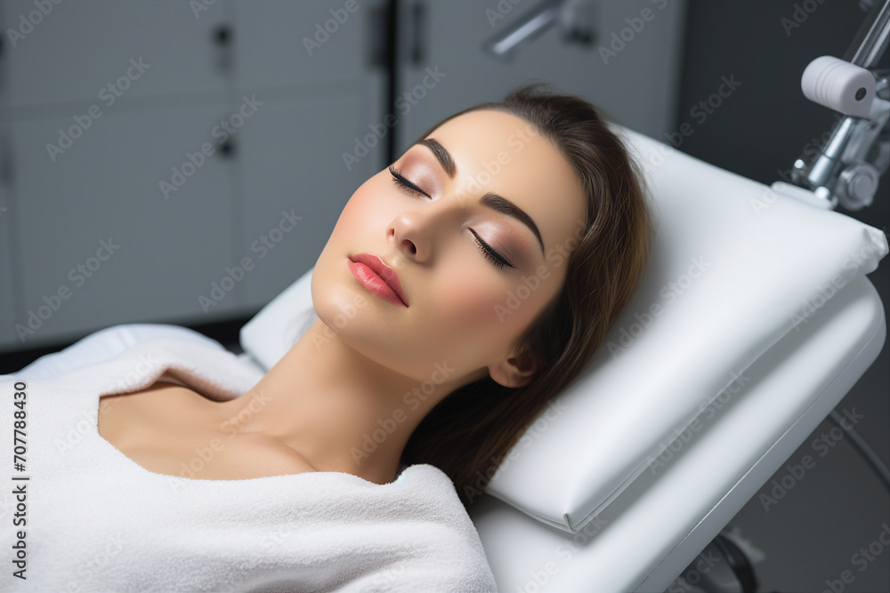 Generative AI image of cancer patient in a hospital rehabilitation Generative AI image of cancer patient in a hospital rehabilitation