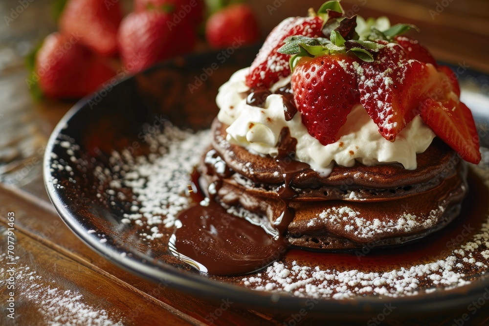 Emergence of Decadent Chocolate Pancake A Tempting Delight for the Chocolate Lovers Emergence of Decadent Chocolate Pancake A Tempting Delight for the Chocolate Lovers