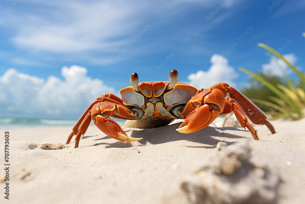 crab on the beach crab on the beach