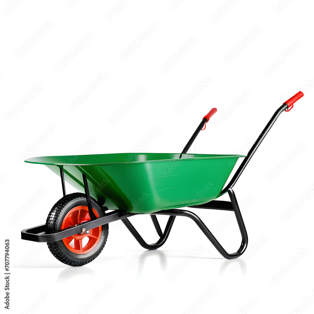 red wheelbarrow isolated red wheelbarrow isolated