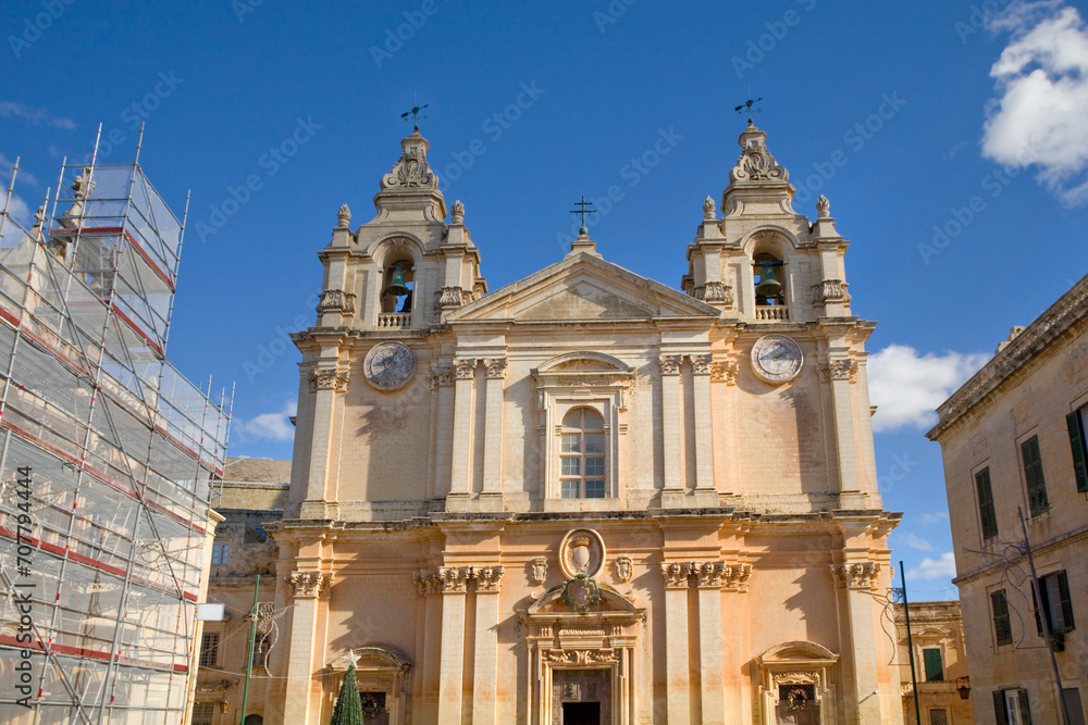 St Paul's Cathedral in Mdina, Malta