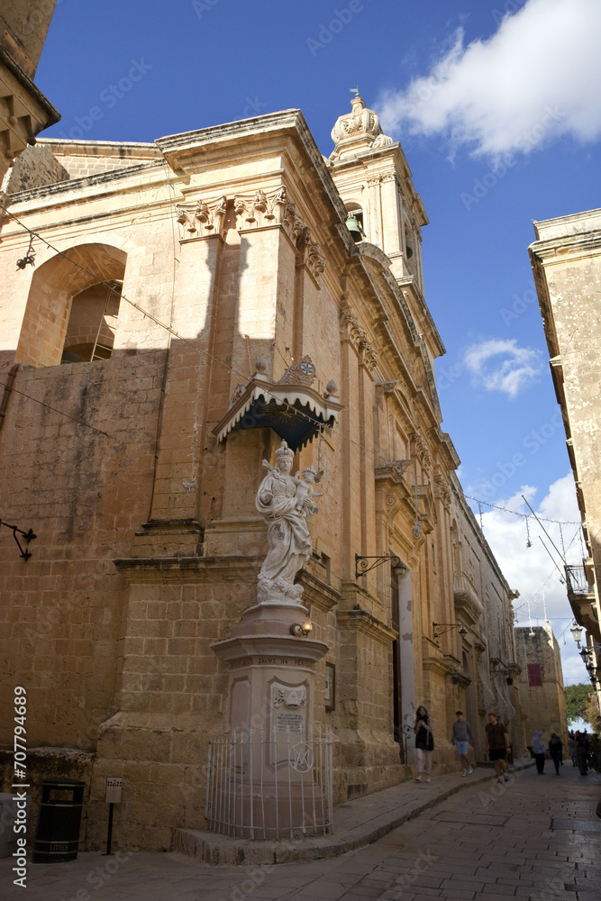  Statue of Madonna of Mount Carmel in Mdina, Malta