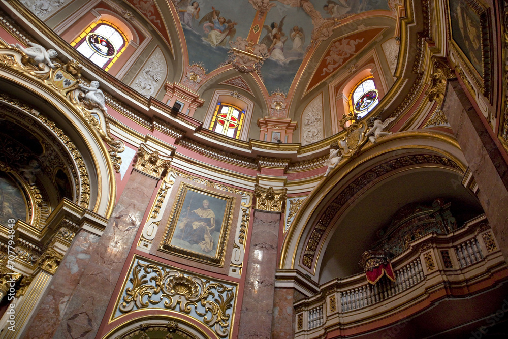  Interior of Carmelite Priory in Mdina, Malta