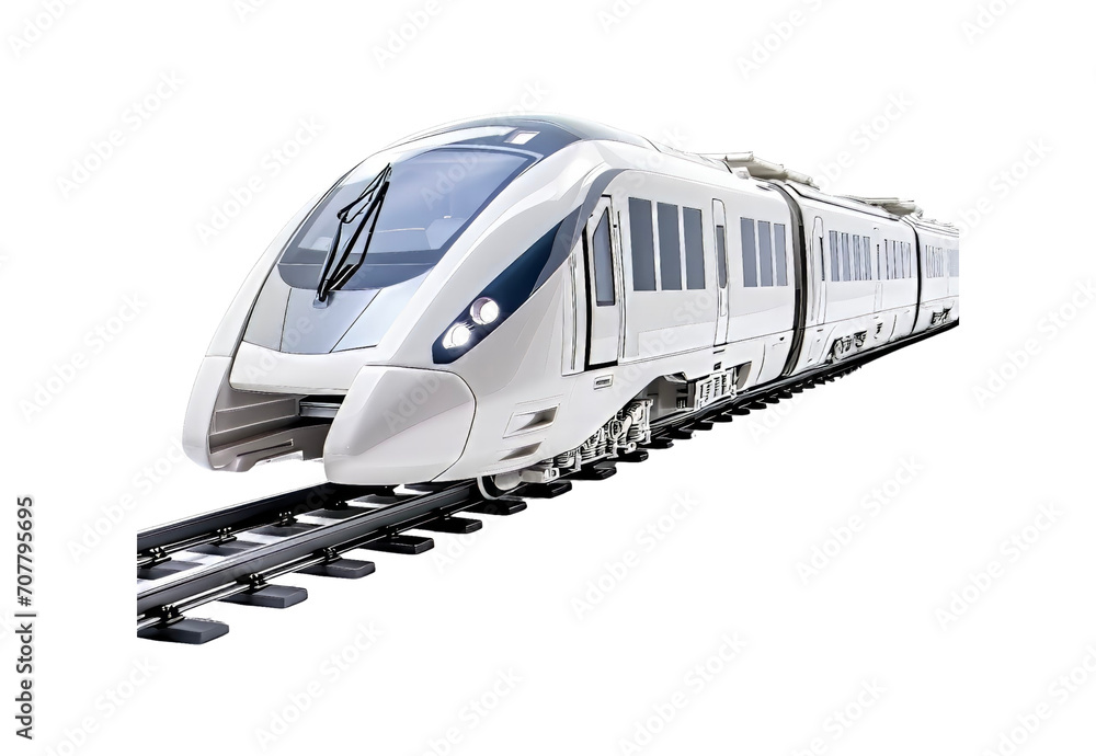 Naklejka premium train on the station