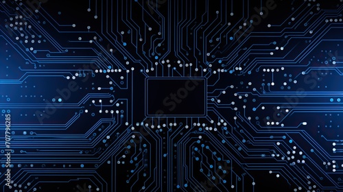 Circuit technology background with high-tech digital data connection system, cyber circuit future technology concept background. computer electronic design