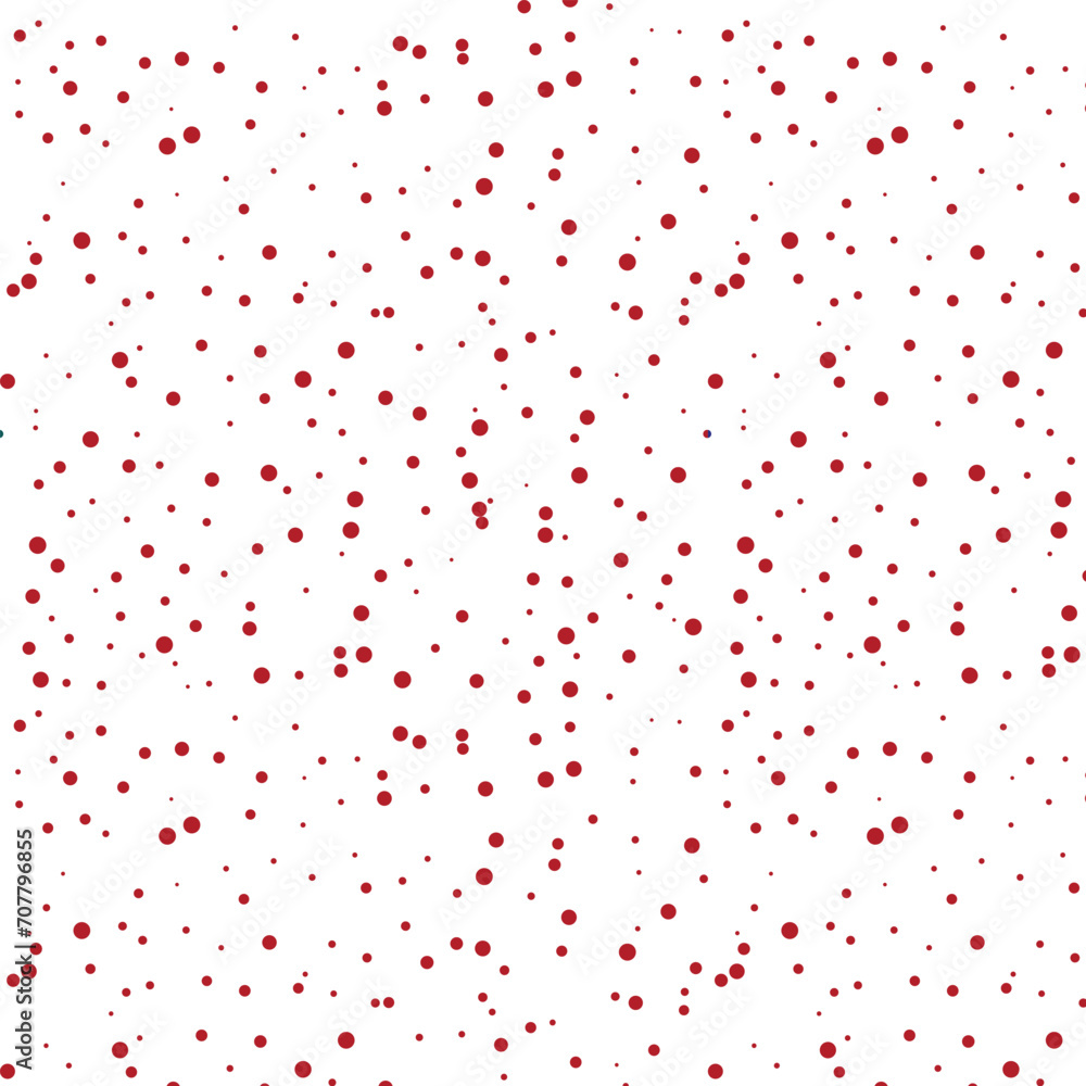 Red small dot and white background
