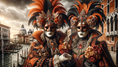 Venetian Masquerade: Carnival Elegance Unveiled © stopcontrol