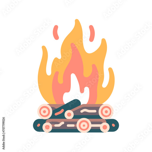 Colorful vector images are rich in polygons in a flat design.