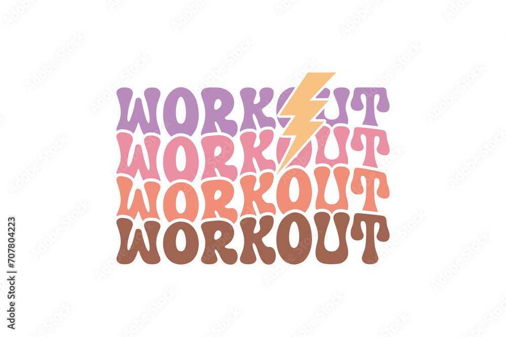 Workout Motivation Quote Typography T shirt design