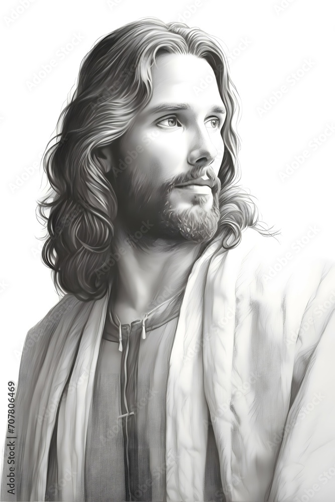 hazme una imagen de Jesucristo, f?sicamente perfecto y hermoso, una