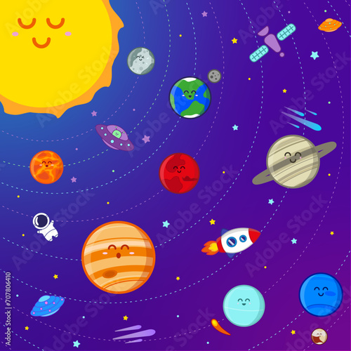 Cute Solar System Poster_model 1