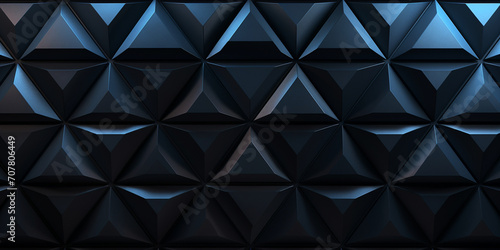 Wooden wall with geometric patterns, Abstract dark background, A wallpaper of black triangles with the word 3d on it, Geometric pattern with golden triangles of metal, generative AI