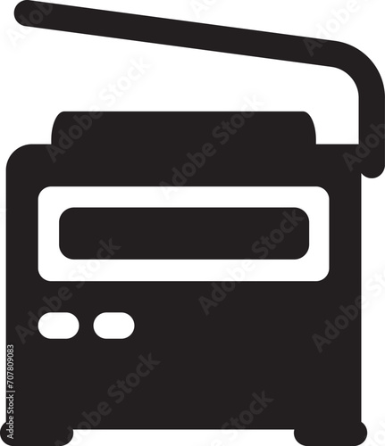 Rounded filled Photocopier Icon