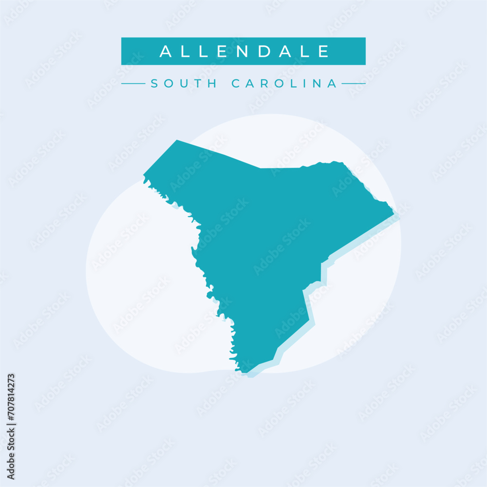 Vector illustration vector of Allendale map South Carolina Vector illustration vector of Allendale map South Carolina