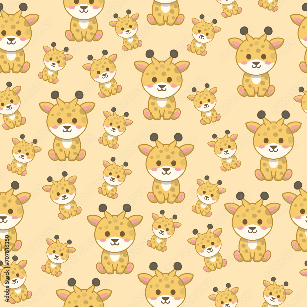 Cute giraffe seamless pattern Cute giraffe seamless pattern