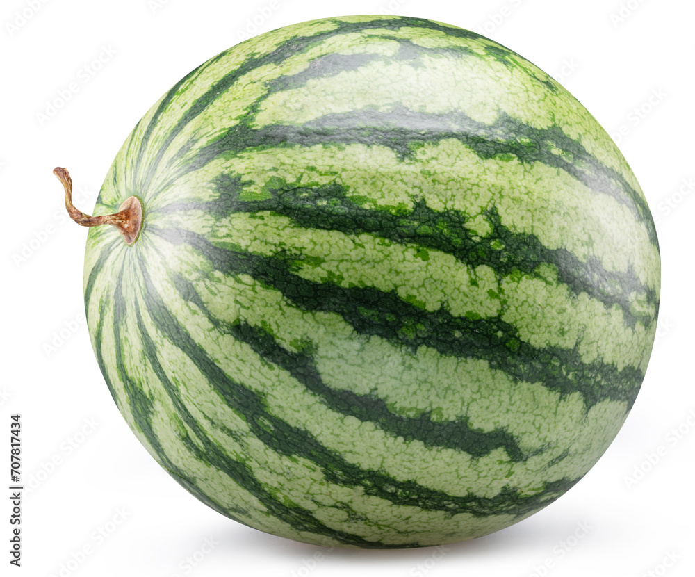 Watermelon isolated on white background. File contains clipping paths. Watermelon isolated on white background. File contains clipping paths.