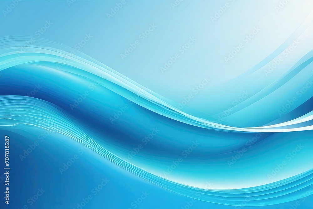 Abstract light blue wave background. Stylized water flow banner Abstract light blue wave background. Stylized water flow banner