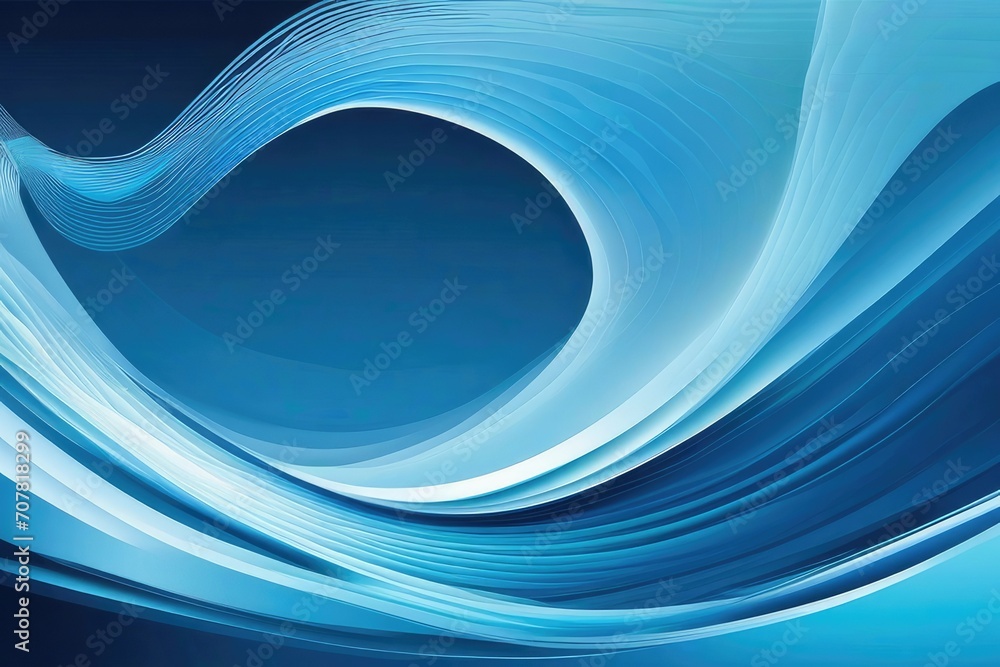 Abstract light blue wave background. Stylized water flow banner Abstract light blue wave background. Stylized water flow banner