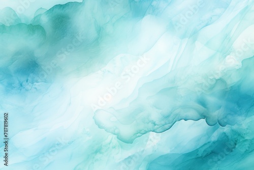 Aquamarine background image for design or product presentation, with a play of light and shadow, in light blue tones 