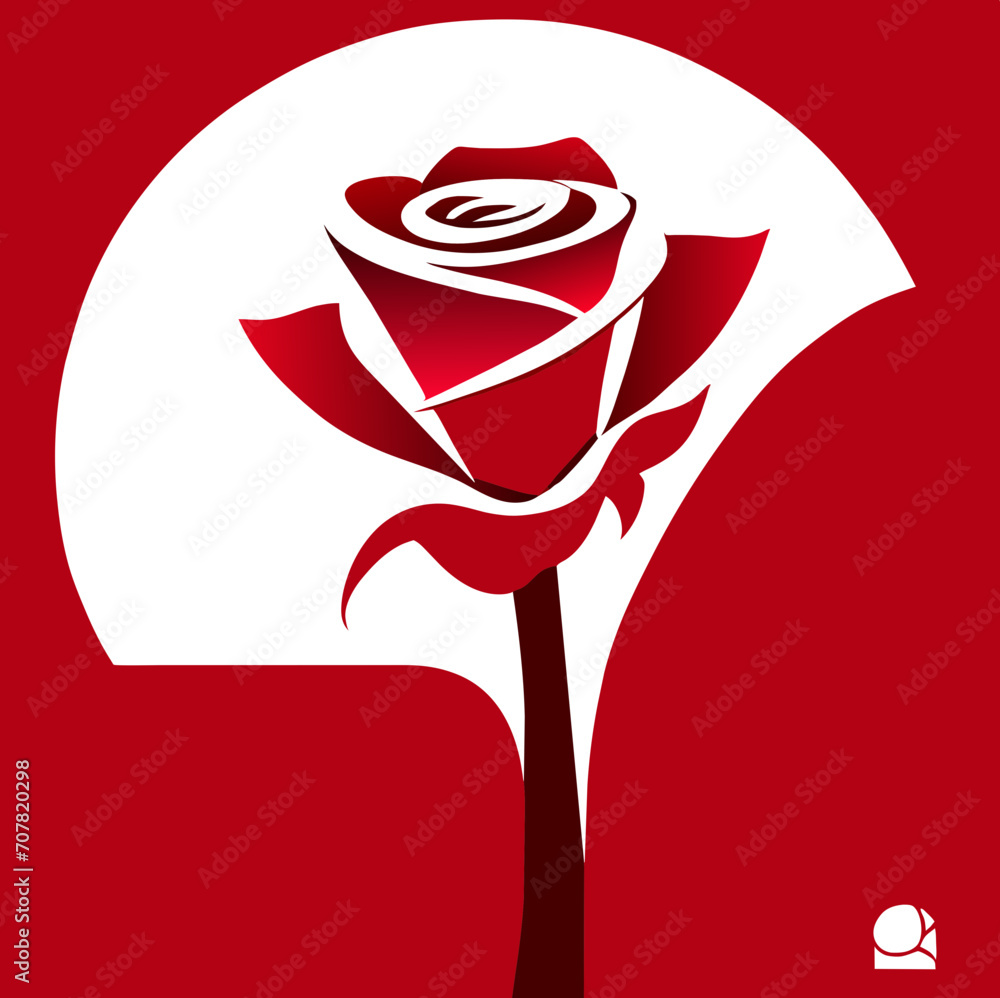 Minimalist Rose Vector Illustration, Clean and Simple Rose SVG for Valentine's Minimalist Rose Vector Illustration, Clean and Simple Rose SVG for Valentine's