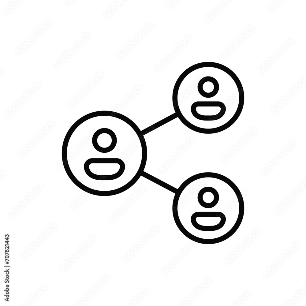 People network icon. Simple outline style. Social network, connect, circle, share, link, community, team, group, business concept. Thin line symbol. Vector illustration isolated. People network icon. Simple outline style. Social network, connect, circle, share, link, community, team, group, business concept. Thin line symbol. Vector illustration isolated.