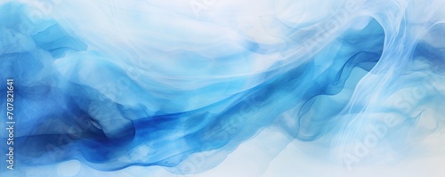 Azure abstract watercolor background 