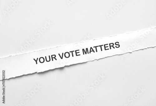 your vote matters