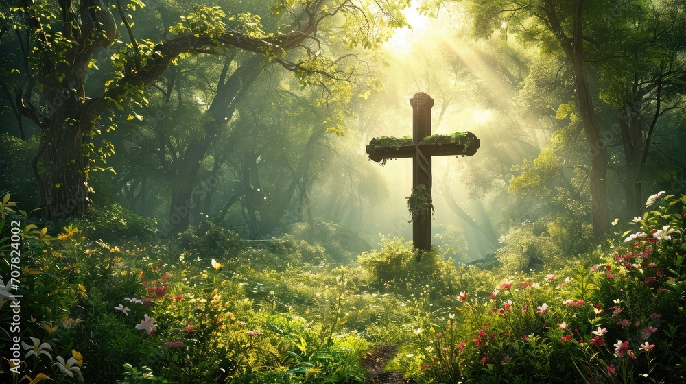 christian cross in nature christian cross in nature