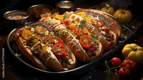 Collection of Different Fast Food, Including French Fries photo