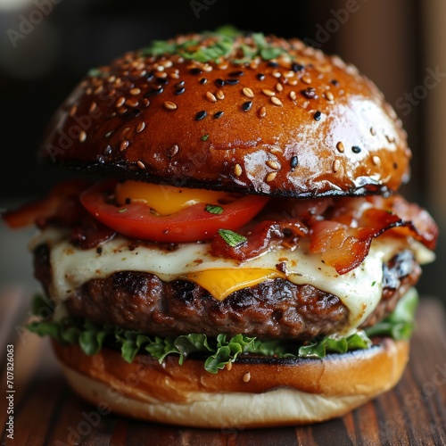 Leckerer Burger Produktfoto, Burger Foto