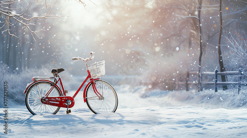 bicycle in snow © sam richter