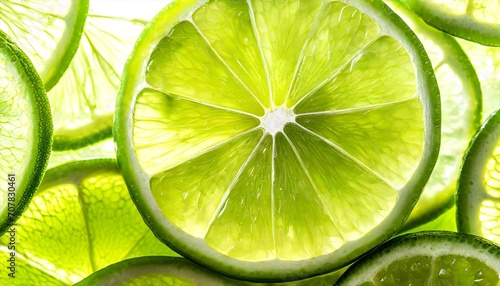 lime slice close up