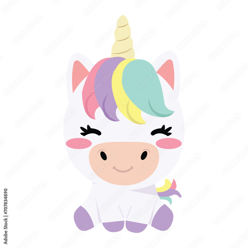 Cute Baby Unicorn character doodle Cute Baby Unicorn character doodle