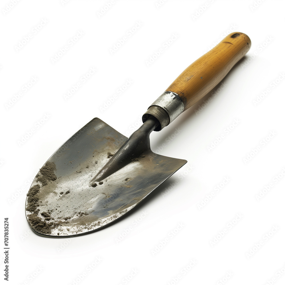 A garden trowel isolated on a white background 