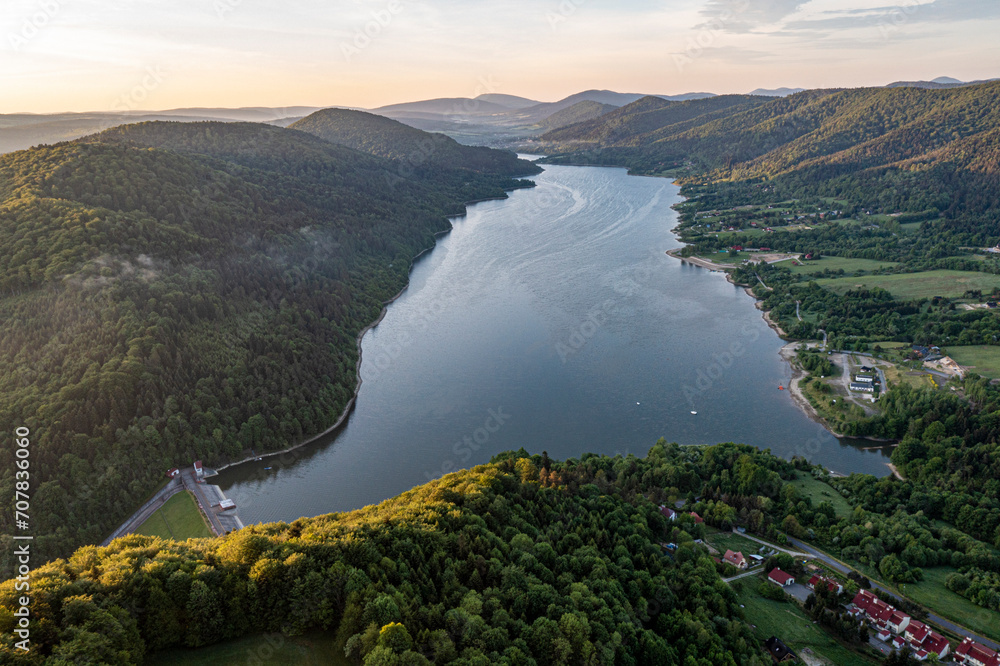 Jezioro Klimkówka, Beskid Niski