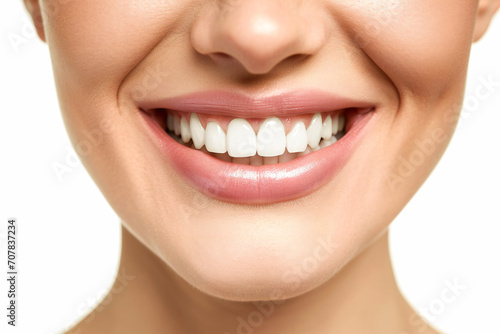 women smiling a white-hot smile, white, clean teeth close-up