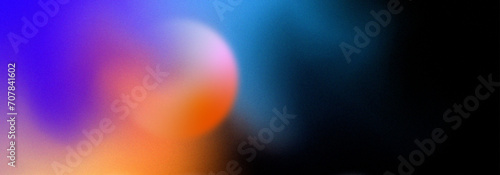 Blue gradient background with grain texture	
