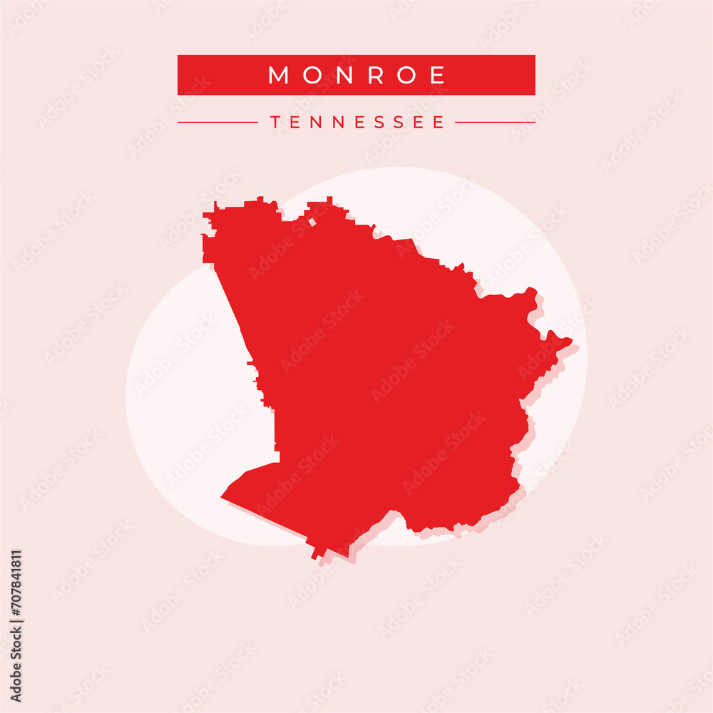 Vector illustration vector of Monroe map Tennessee Vector illustration vector of Monroe map Tennessee