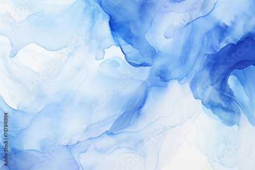Cobalt abstract watercolor background 