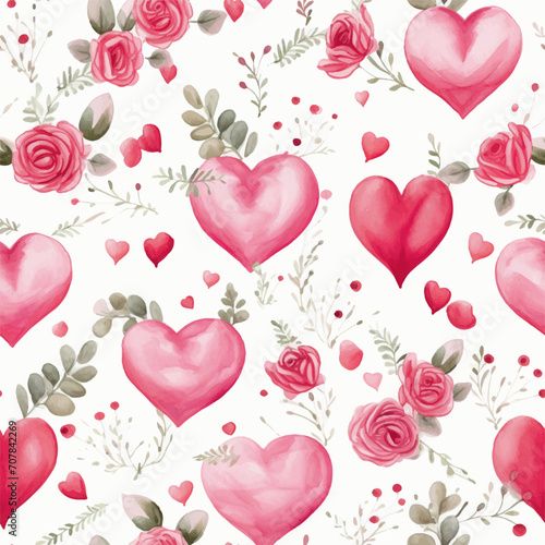 pattern seamless background with hearts 