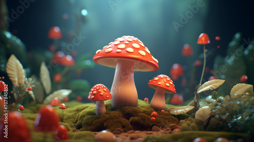 Adorable Mushroom illustration