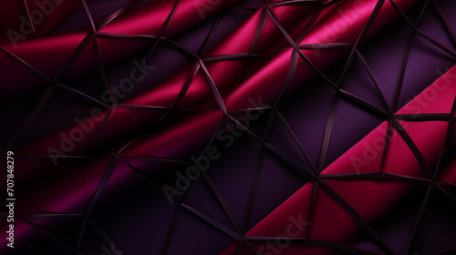 The magenta background contrasts with the black mesh..​